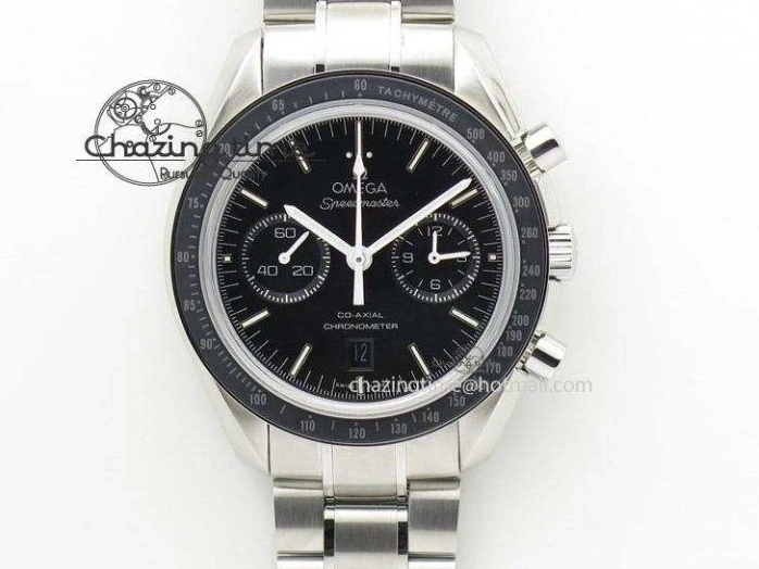 0405 UrbanChic Speedmaster Racing Master SS HKF Best Edition Blue Black Dial on SS Bracelet A 7808
